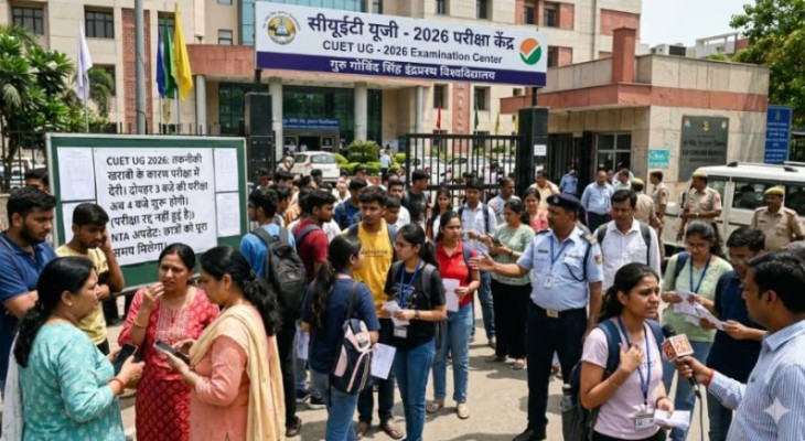 CUET-UG 2026: तकनीकी खराबी के कारण कई केंद्रों पर रुकी परीक्षा, NTA ने बदला समय