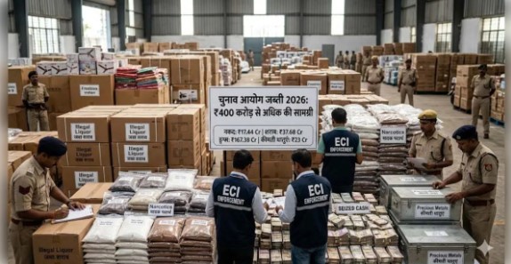 चुनावों में धनबल पर प्रहार: 5 राज्यों में 408 करोड़ रुपये की भारी जब्ती, चुनाव आयोग ने कसी कमर