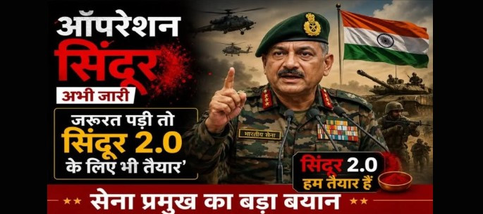 'ऑपरेशन सिंदूर 2.0' के लिए भारतीय सेना हाई अलर्ट पर: जनरल द्विवेदी