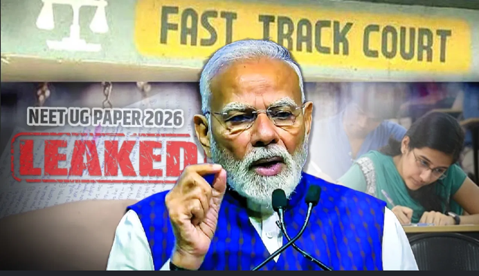 पेपर लीक पर संसद में हंगामा, PM मोदी ने किया फास्ट-ट्रैक कोर्ट का ऐलान