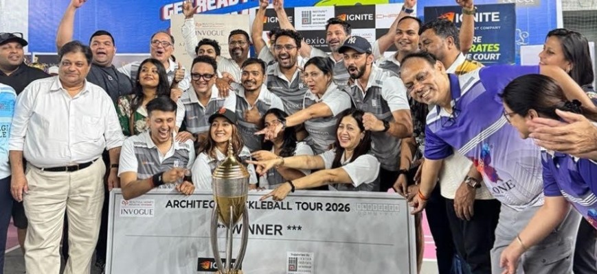 मुंबई में आर्किटेक्ट पिकलबॉल टूर्नामेंट 2026 का धमाकेदार फिनाले