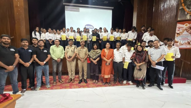 TIT&S भिवानी में साइबर सुरक्षा वर्कशॉप: पुलिस ने दिए बचाव के टिप्स