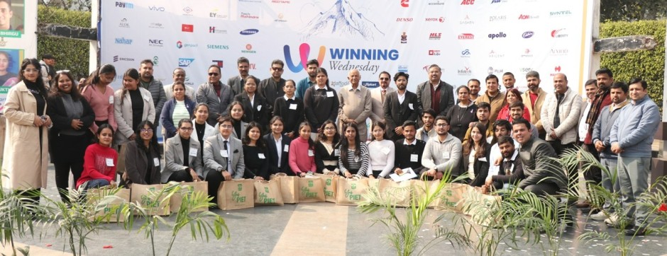 पाइट में विनिंग वेडनेसडे, कंपनियों में चयनित छात्र-छात्राएं सम्मानित